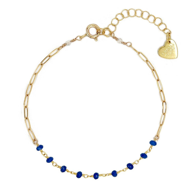 Paperclip Bracelet - Lapis