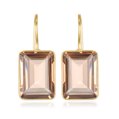New!  Emerald Cut Valencia-Champagne Gold