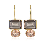Valencia Earring-Smoky & Champagne Gold