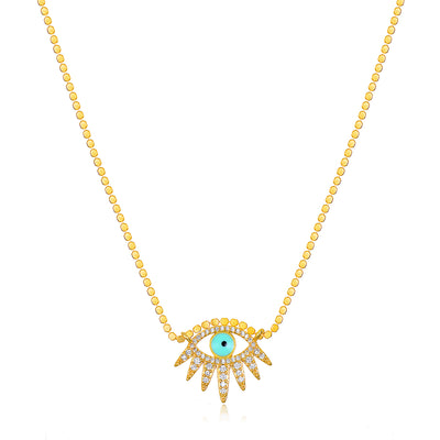 Evil Eye Dotted Necklace
