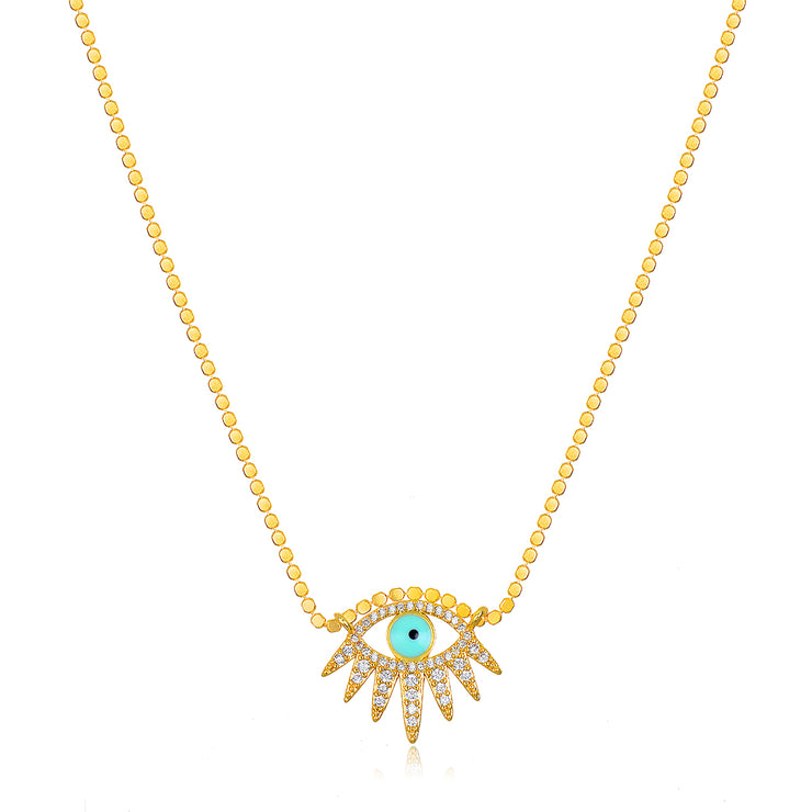 Evil Eye Dotted Necklace
