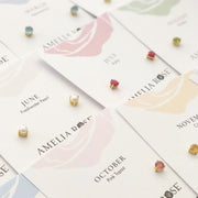 Birthstone Earring-February Amethyst