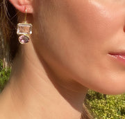 Valencia Earring-Blush & Rose Silver
